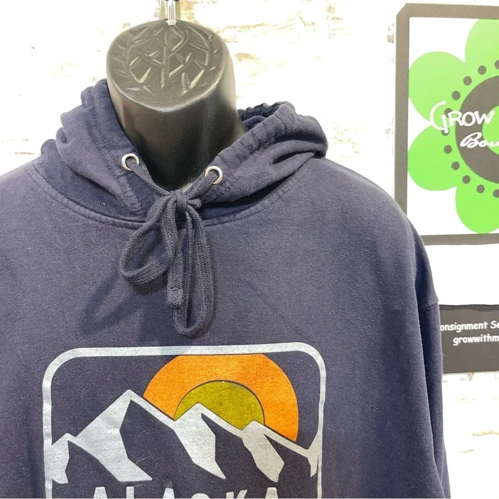 Alaska Graphic Navy Hoodie XL